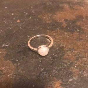 Sliver ring with fire opal new